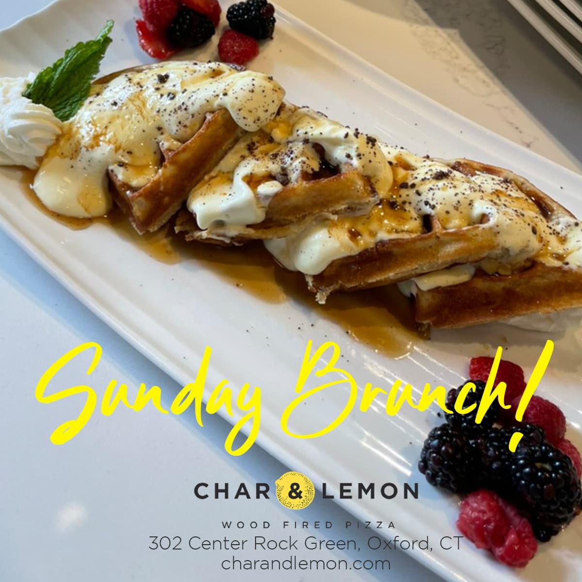 Join us for brunch every Sunday served from 11:30 till 3pm. 
Reservations: 203-463-8519